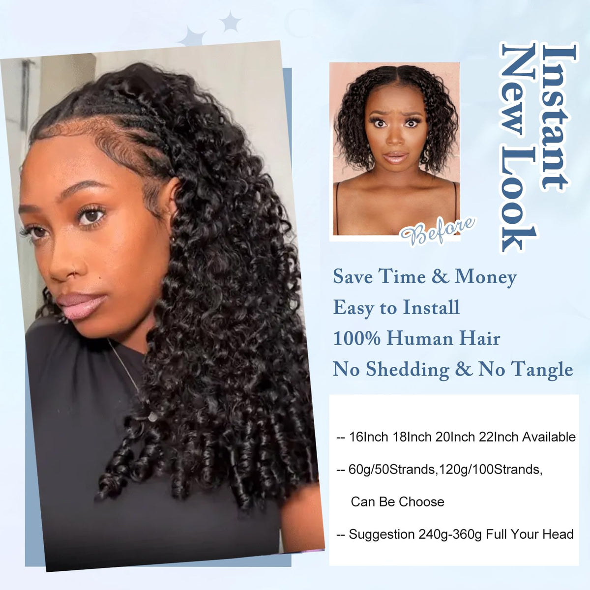 Dilekay crochet hair kit in a stylish gift box