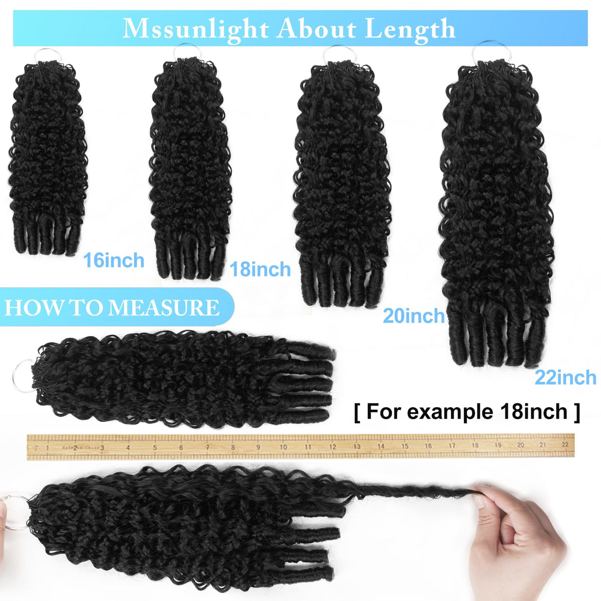 Dilekay easy-install crochet hair suitable for beginners and pros