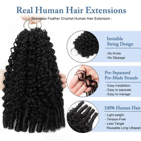 Dilekay pre-looped crochet hair 20-inch Burmese curly for dramatic length