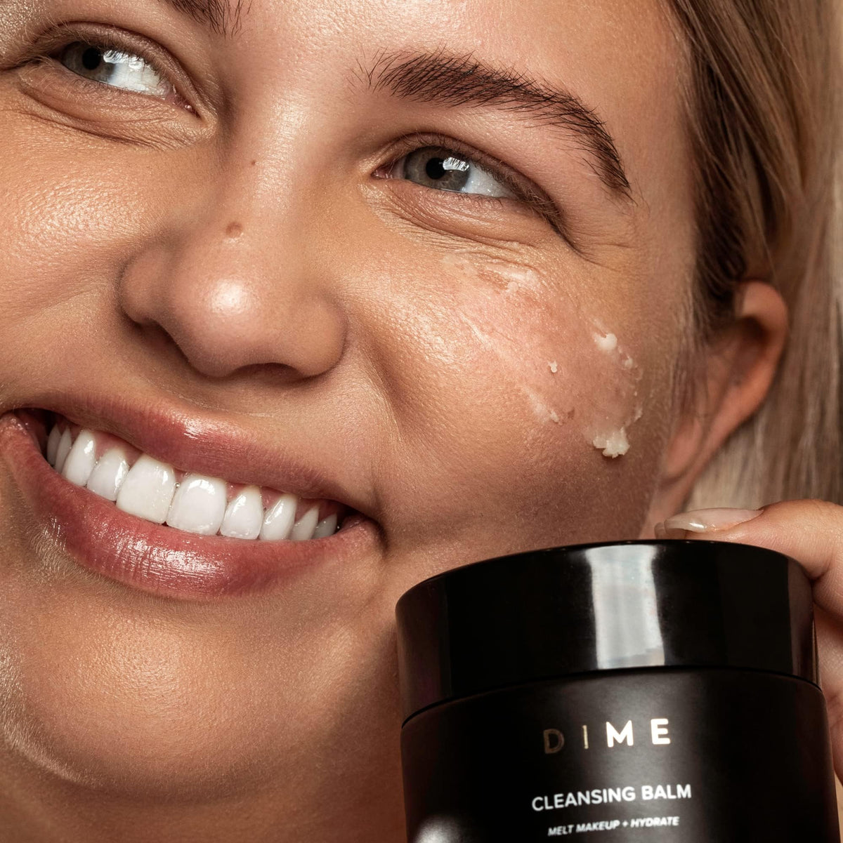 DIME Beauty Cleansing Balm overnight use for a dewy glow