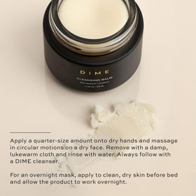 DIME Beauty Cleansing Balm with squalane and shea for hydration
