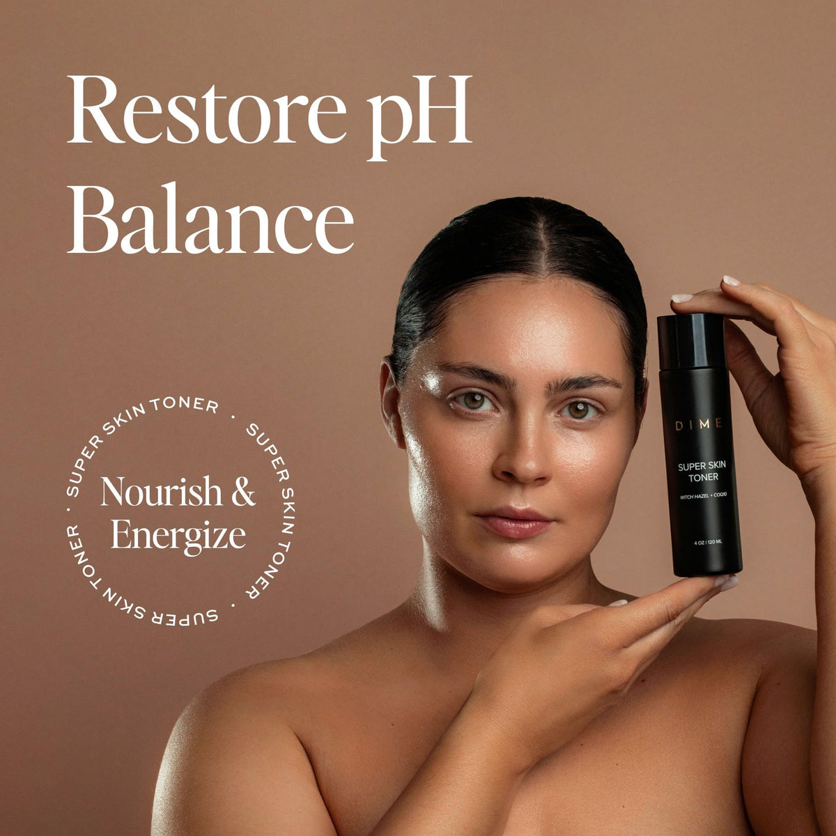 DIME Beauty Mini Super Skin Toner with witch hazel and cucumber for calming pores.