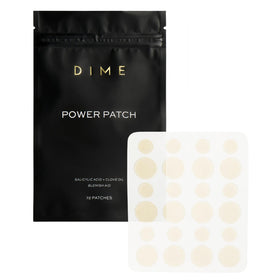 DIME Beauty Power Patch on blemish for discreet overnight blemish care