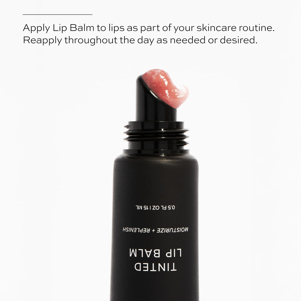 Lips after application showing softness and a hint of shine.