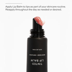 Lips after application showing softness and a hint of shine.