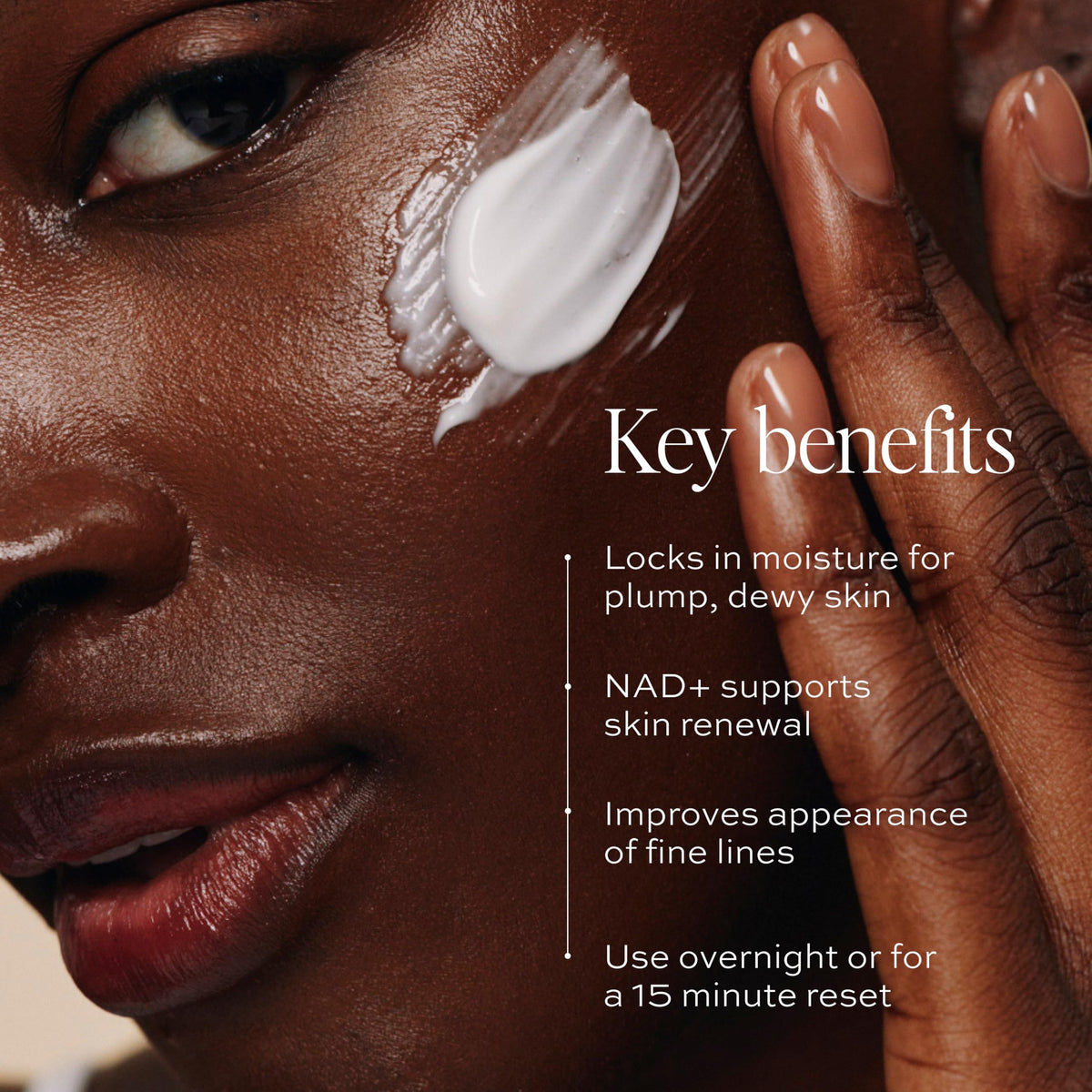 DIME Dewy Recovery Mask ready for overnight application delivering hydration.