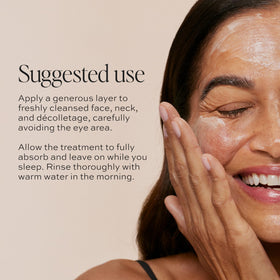 DIME Dewy Recovery Mask texture swirl reveals luxurious hydration.