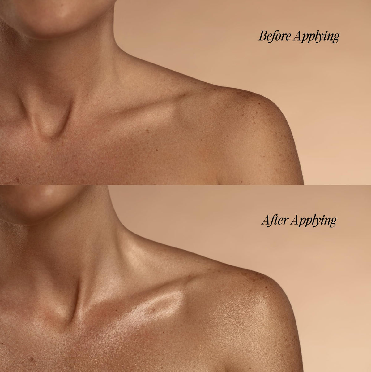 DIME Glaze Body Oil applied on skin delivers light hydration without greasiness.