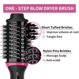 Dimecano Dual Voltage brush 360 airflow smooths hair