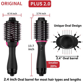 Dimecano Dual Voltage brush ceramic titanium barrel for even heat
