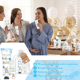Dimsile bear-blue packaging detail enhances festive event appeal.