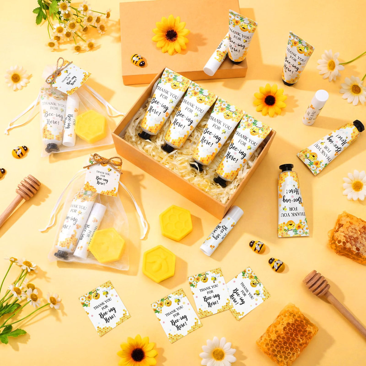 Dimsile honeycomb soap adds decorative fragrance to guest bathrooms.