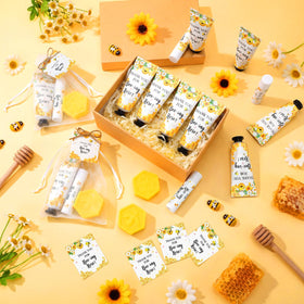 Dimsile honeycomb soap adds decorative fragrance to guest bathrooms.