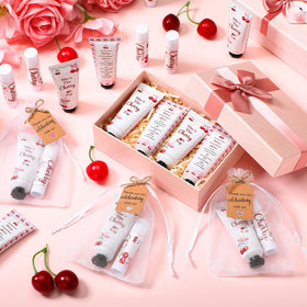 Dimsile travel-size hand lotion 20ml ideal for on-the-go care in cherry scent