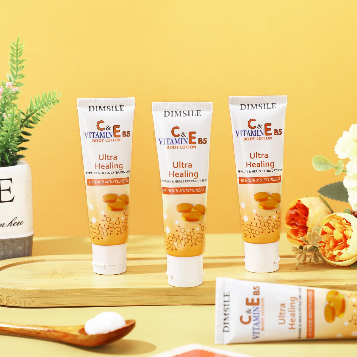 Dimsile unscented moisturizer pack highlighting versatile, soothing skin care.