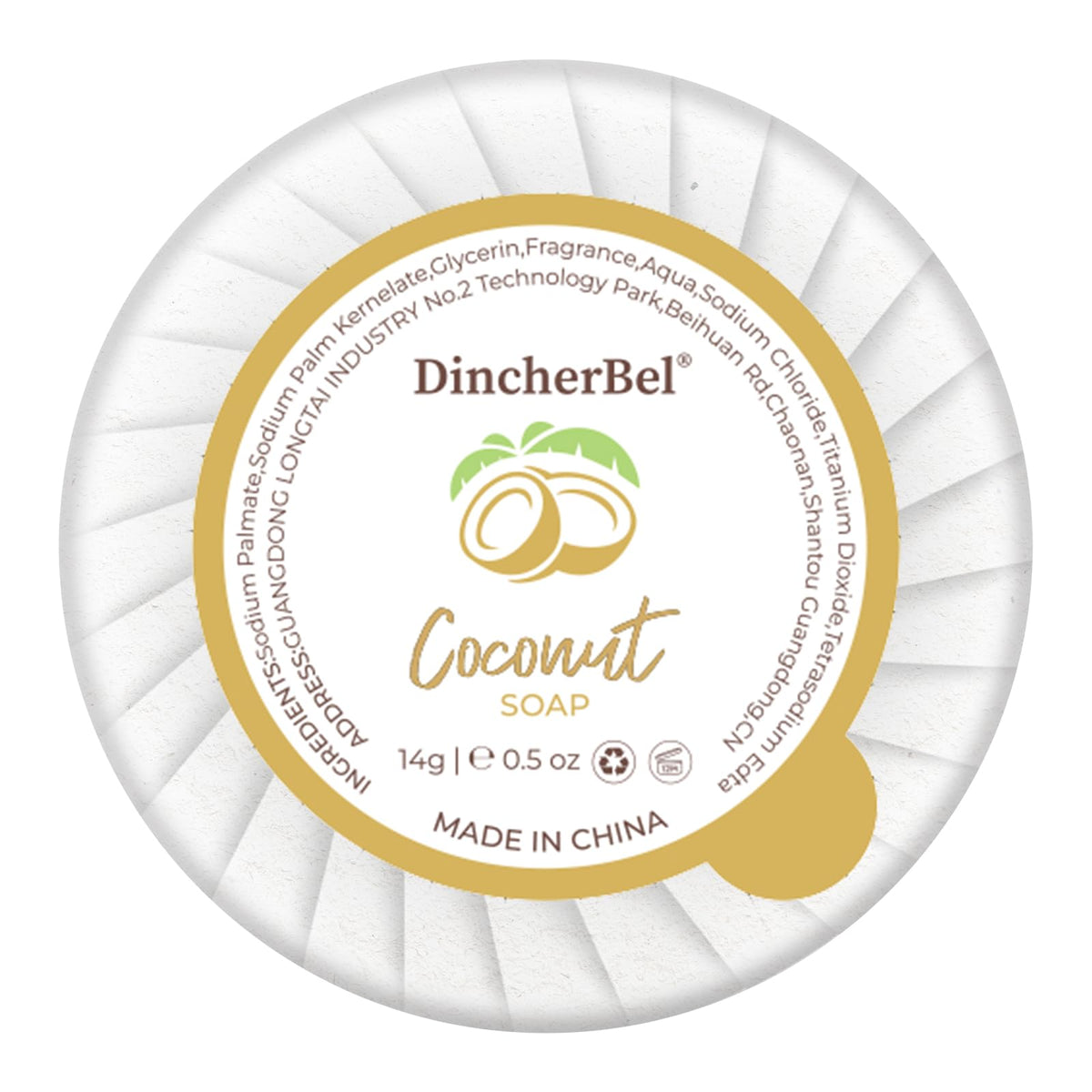DincherBel display in airbnb or motel bathrooms for a spa-like touch