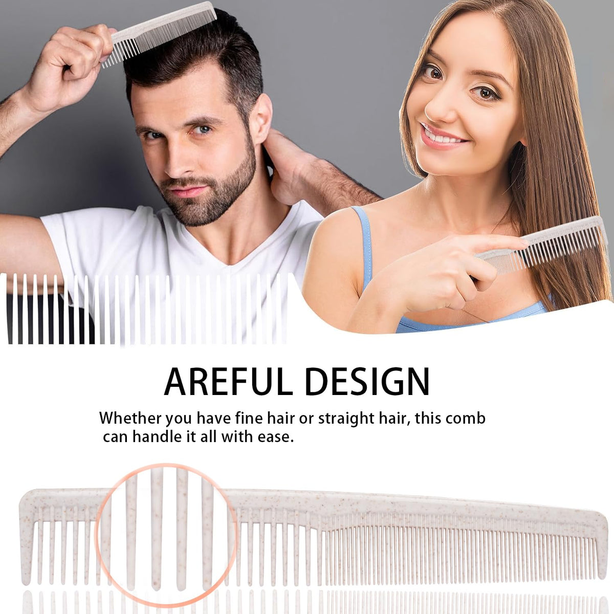 DincherBel pocket-sized combs fit bags for on-the-go grooming.
