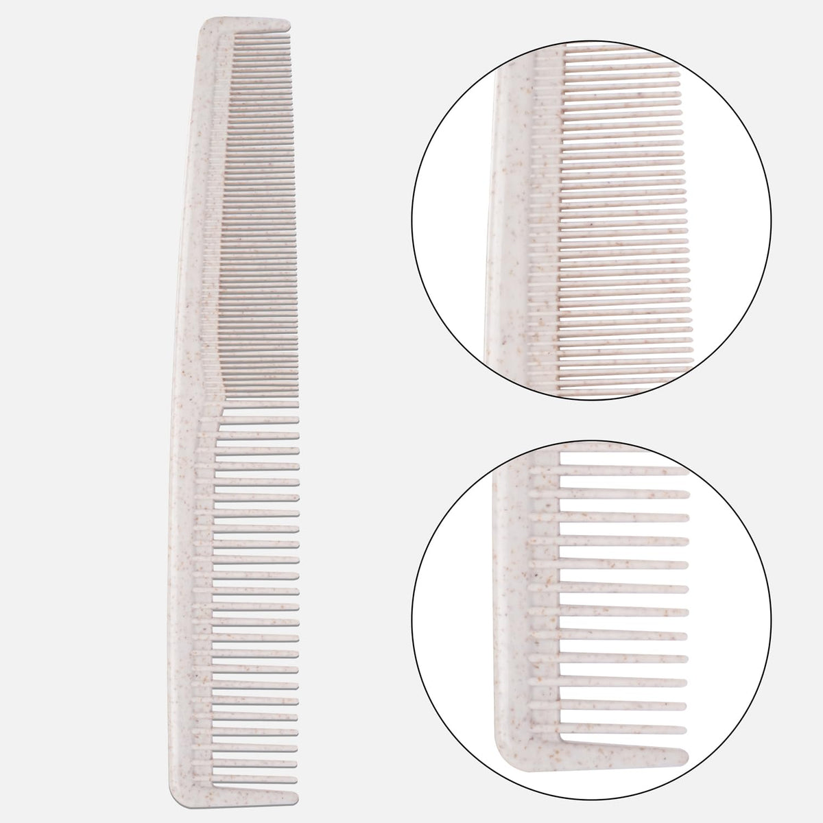 DincherBel wide-teeth wheat straw combs ideal for detangling.