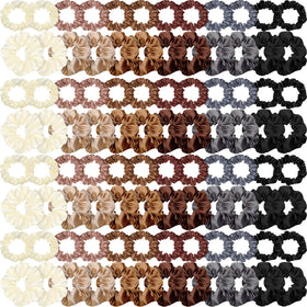 Dingion satin scrunchies colorful pack for daily wear with gentle secure hold