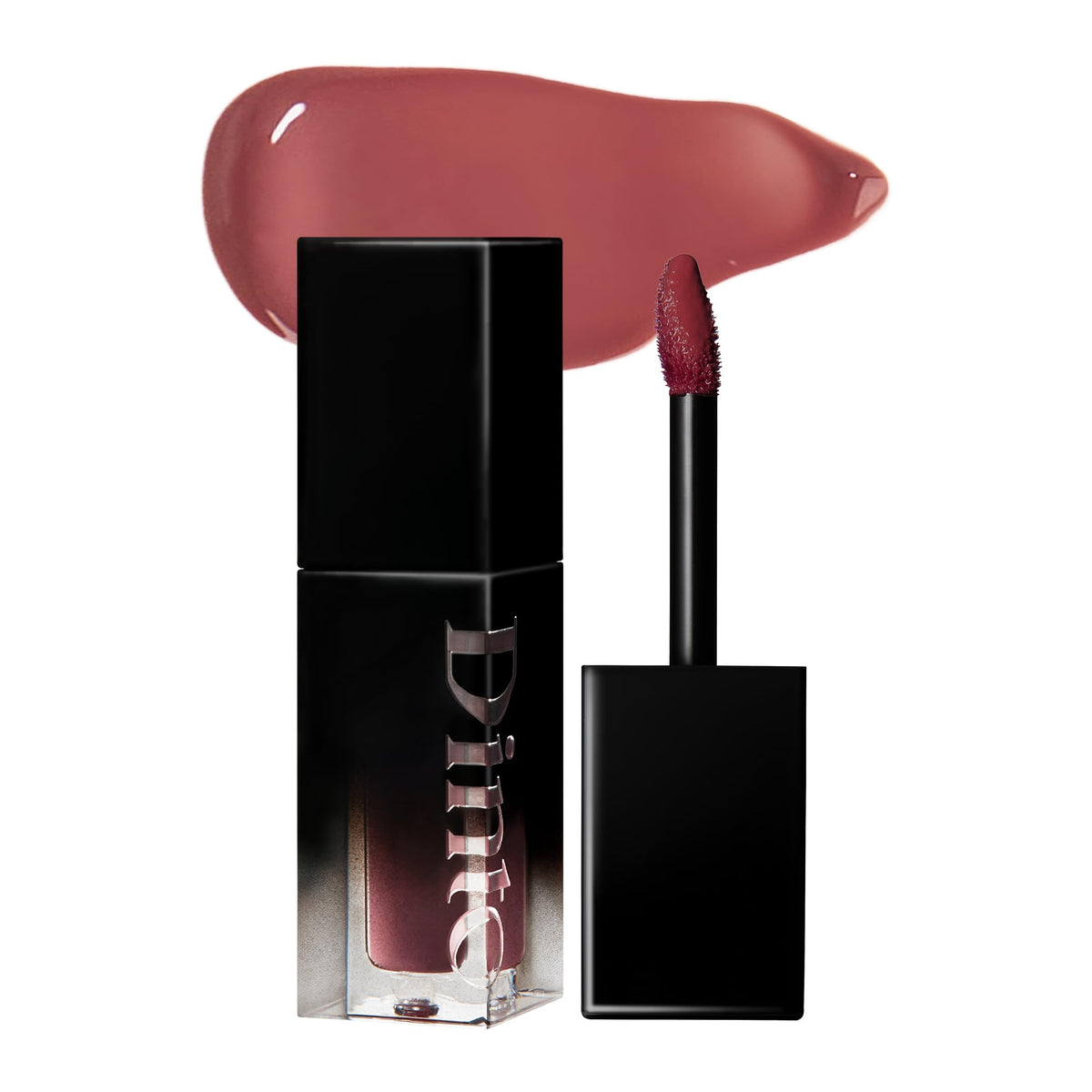 DINTO Blur-Glowy Lip Tint bottle close-up with subtle glow.