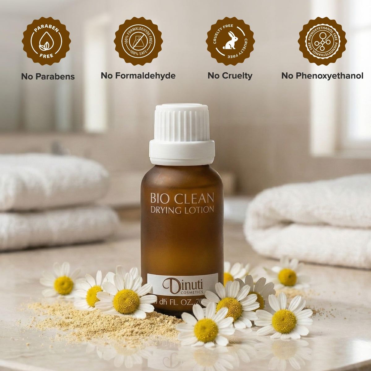 Dinur Cosmetics Bio Clean Drying Lotion quick-dry matte finish