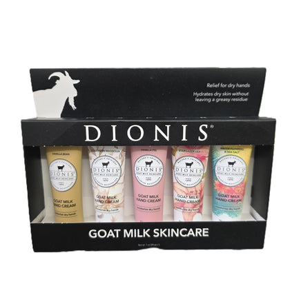 Dionis gift set five-pack showcases Vanilla Bean fragrance for softer, pampered hands