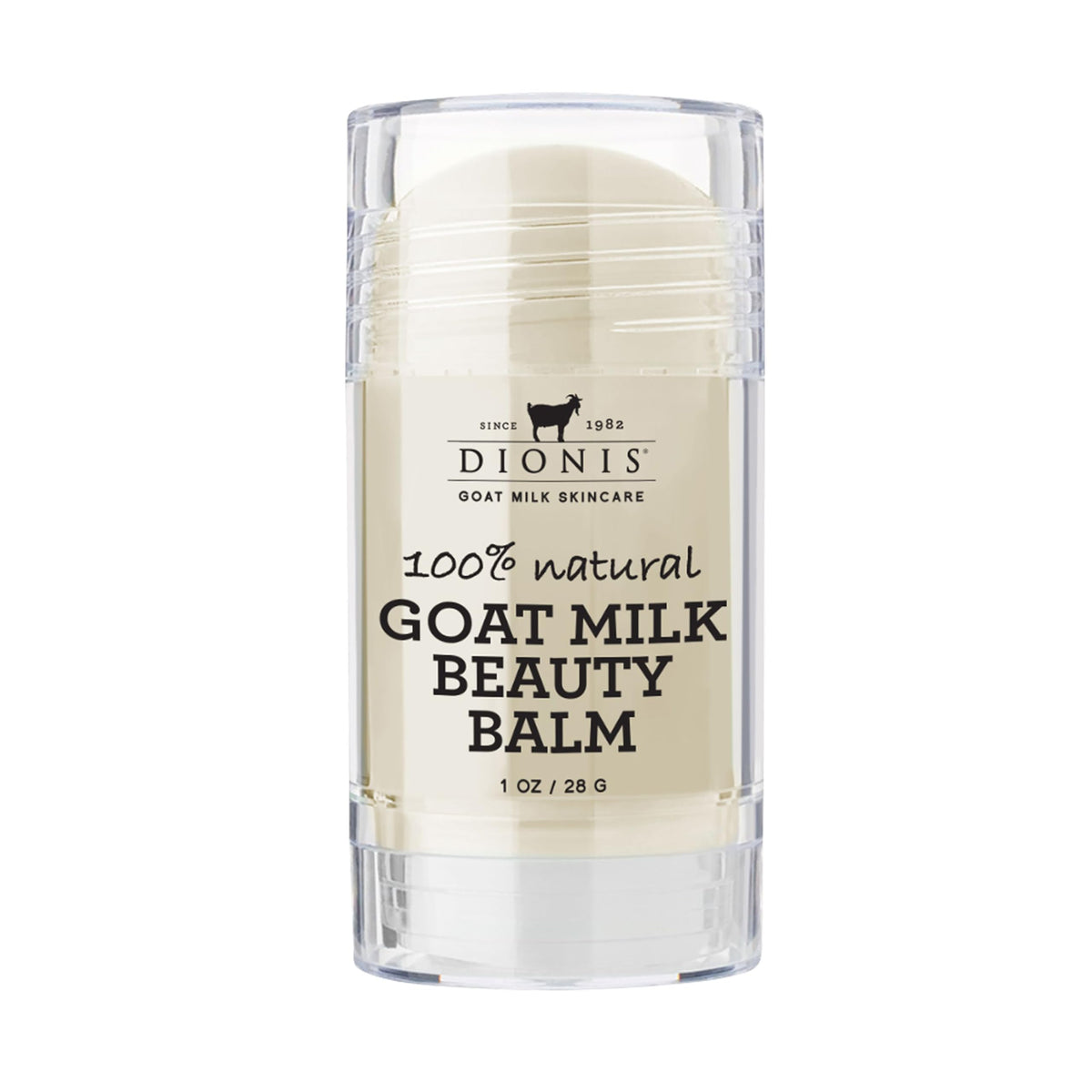 Dionis Goat Milk Beauty Balm tames flyaways and hydrate facial skin.