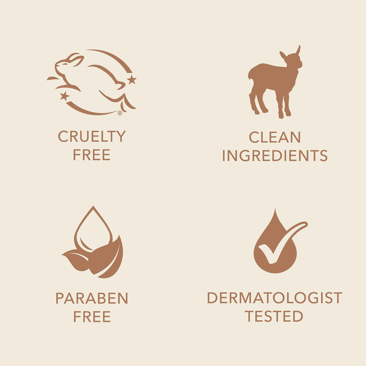 Dionis goat milk ingredients panel highlights protein and vitamins for nourishing moisture.