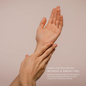 Packaging of Dionis Busy Hands Cream emphasizing compact, travel-friendly 4 oz container.