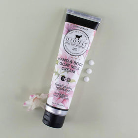 Dionis Goat Milk Stargazer Lily Body Lotion bottle offers lightweight hydration for all over softness