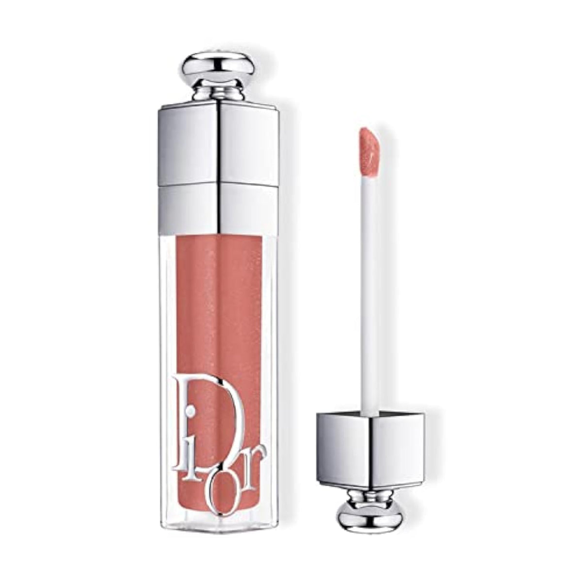Dior Addict Lip Maximizer Rose Nude gloss provides hydration and a natural, plump-looking shine