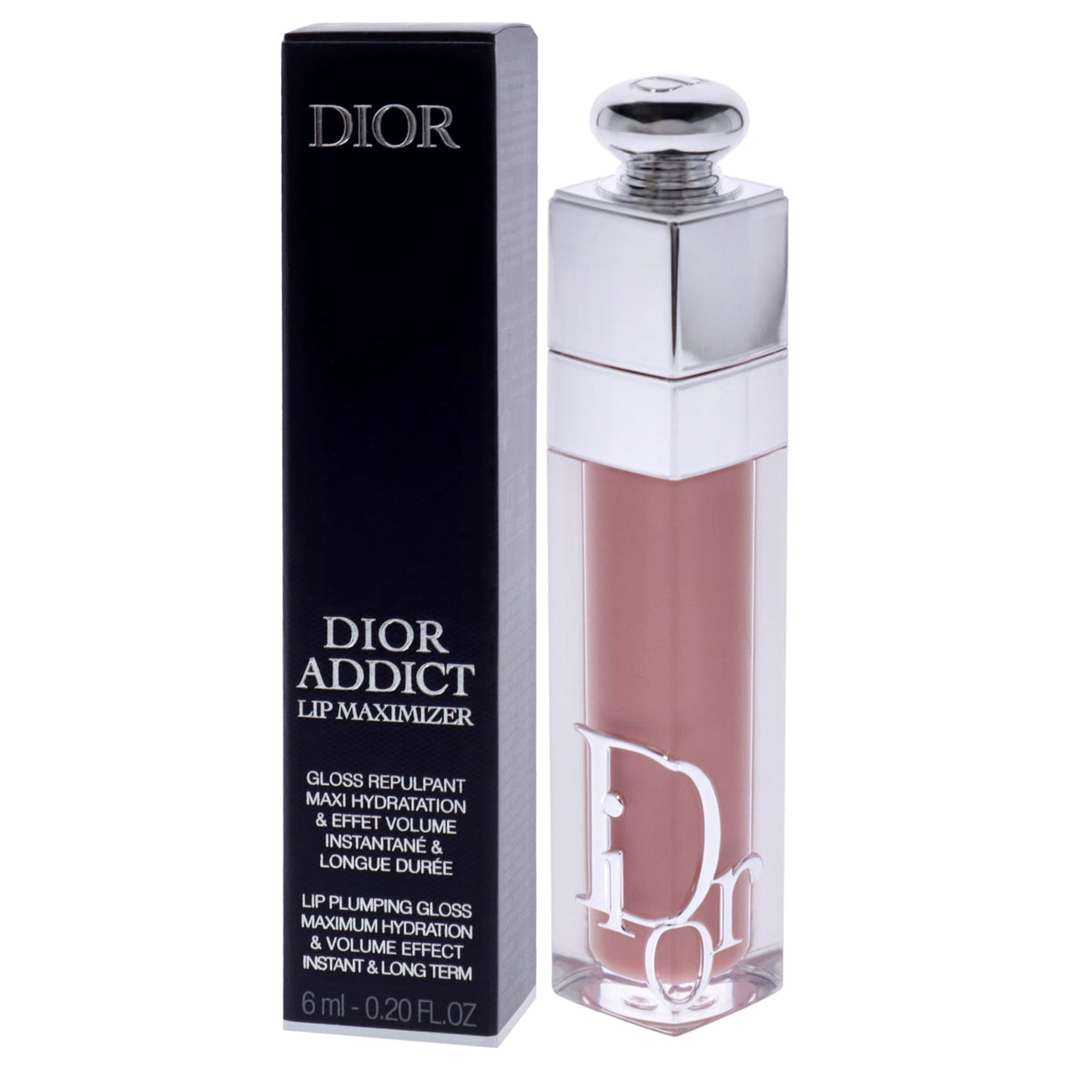 Dior Addict Lip Maximizer gloss on lips for hydration and shine