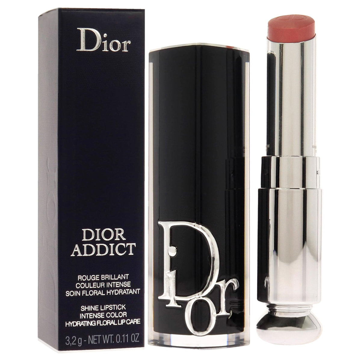 Dior Addict Shine Lipstick being applied for a glossy look on lips.