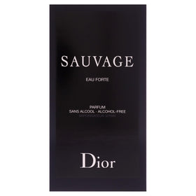 Dior Christian Sauvage Eau Forte Parfum applied to the wrist for on-the-go scent