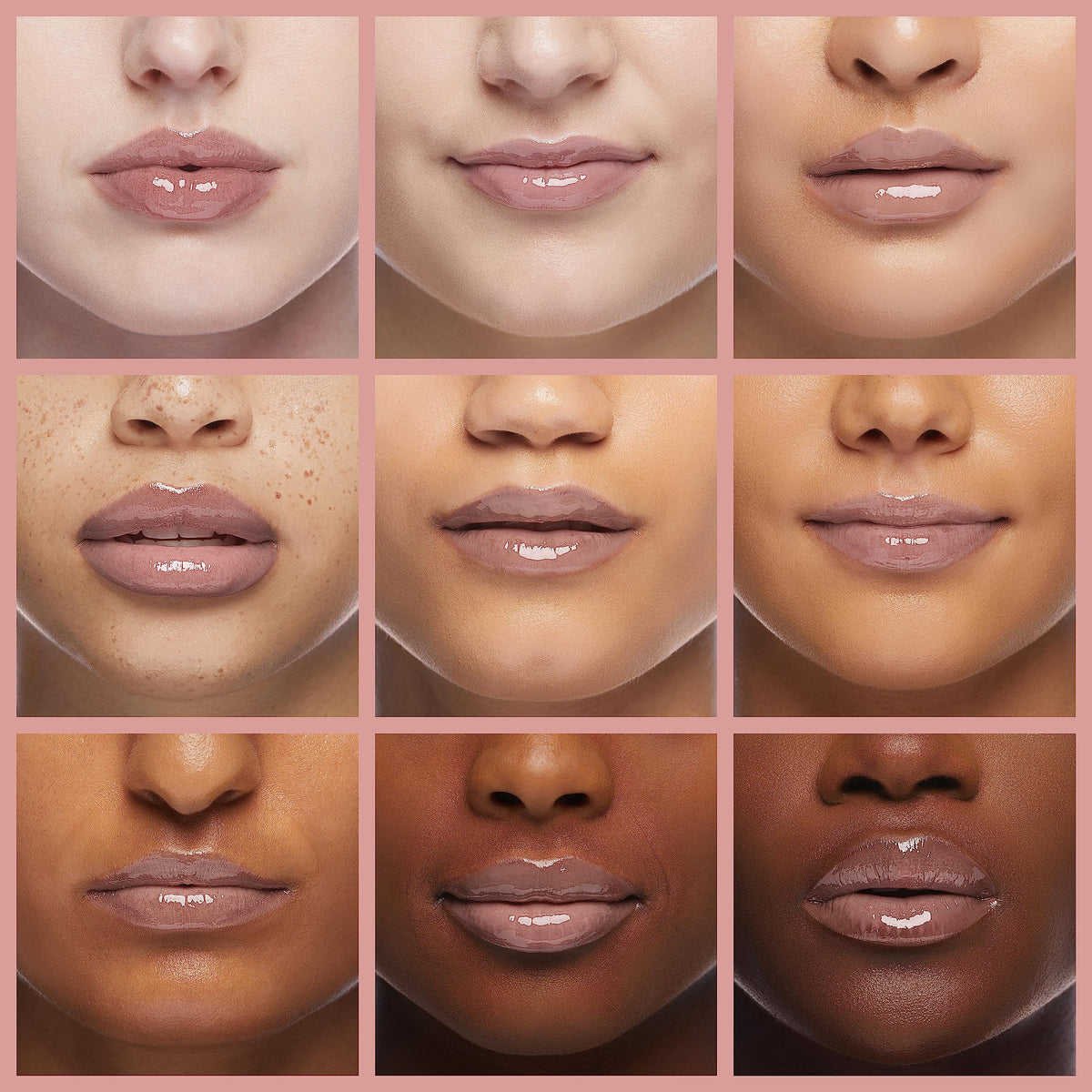 Dior Addict Lip Maximizer 001 Pink close-up emphasizes rich, reflective gloss.