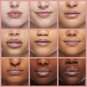 Dior Addict Lip Maximizer 001 Pink close-up emphasizes rich, reflective gloss.