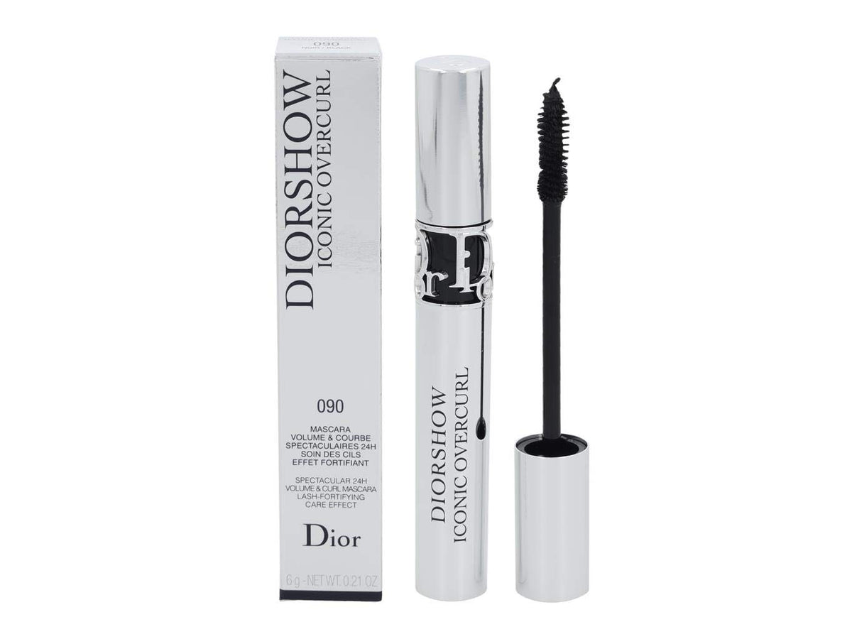 Dior Diorshow Iconic Overcurl lashes before-after showcases dramatic volume.