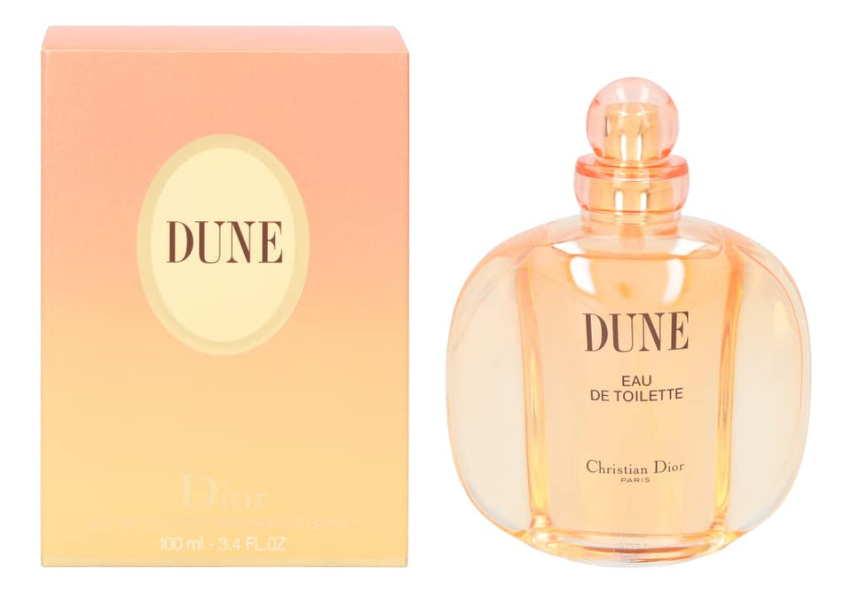 Dior Dune bottle front view showing its oceanic, fresh appeal for everyday wear.