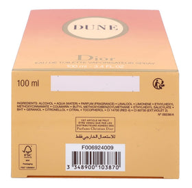 Dior Dune EDT on shelf display inviting day-to-night versatility.