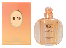 Dior Dune EDT bottle with sunlit backdrop and spray cap for everyday scent.