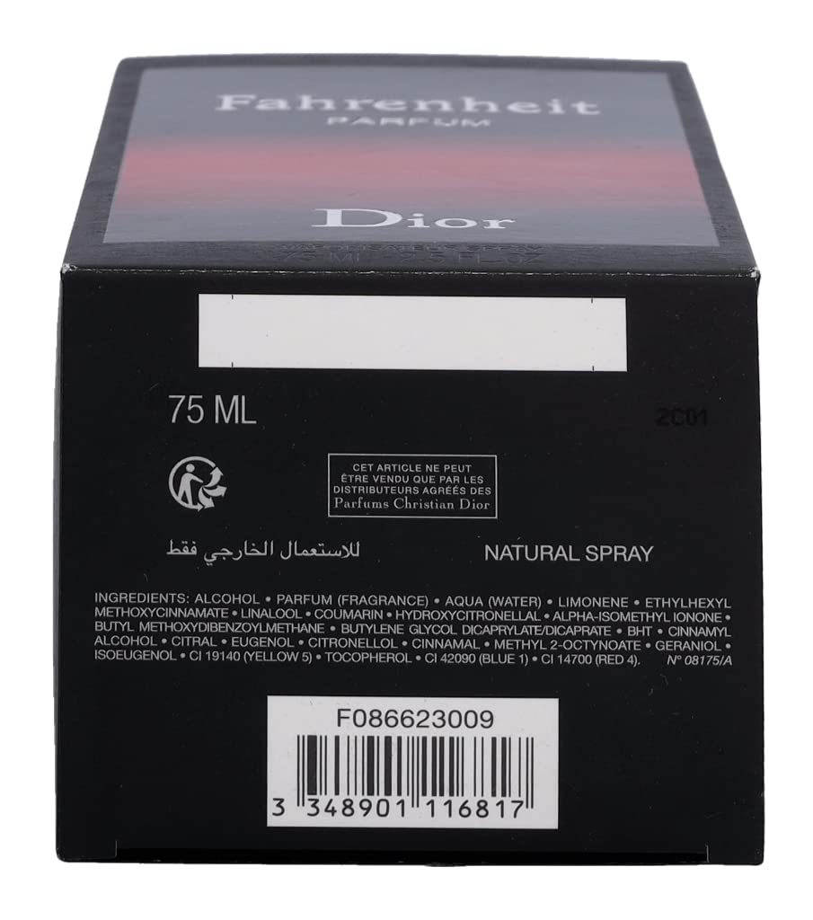 Dior Fahrenheit packaging variation suggests elegant gift-ready presentation.