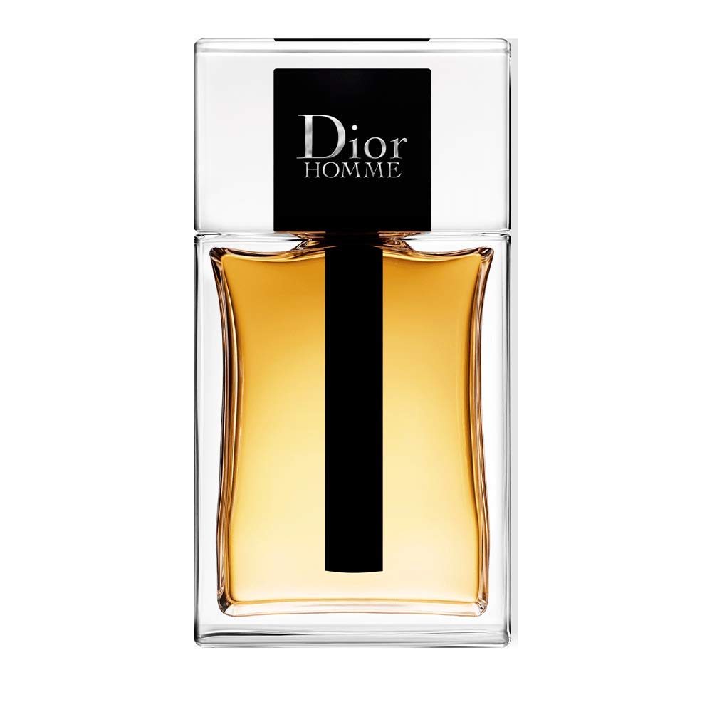 Dior Homme bottle front view showing a sleek, refined woody aroma for daily sophistication