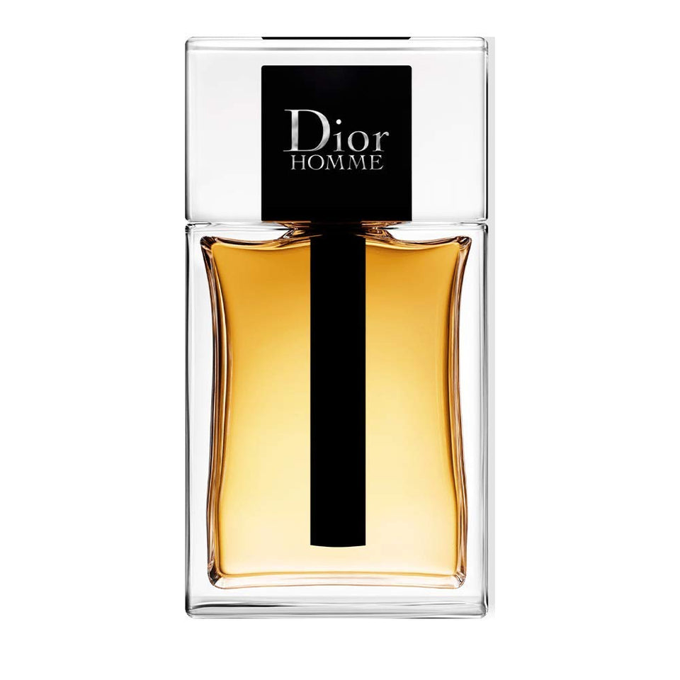 Dior Homme bottle front view showing a sleek, refined woody aroma for daily sophistication