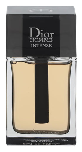 Dior Homme Intense cap detail showing sleek design for confident presentation.
