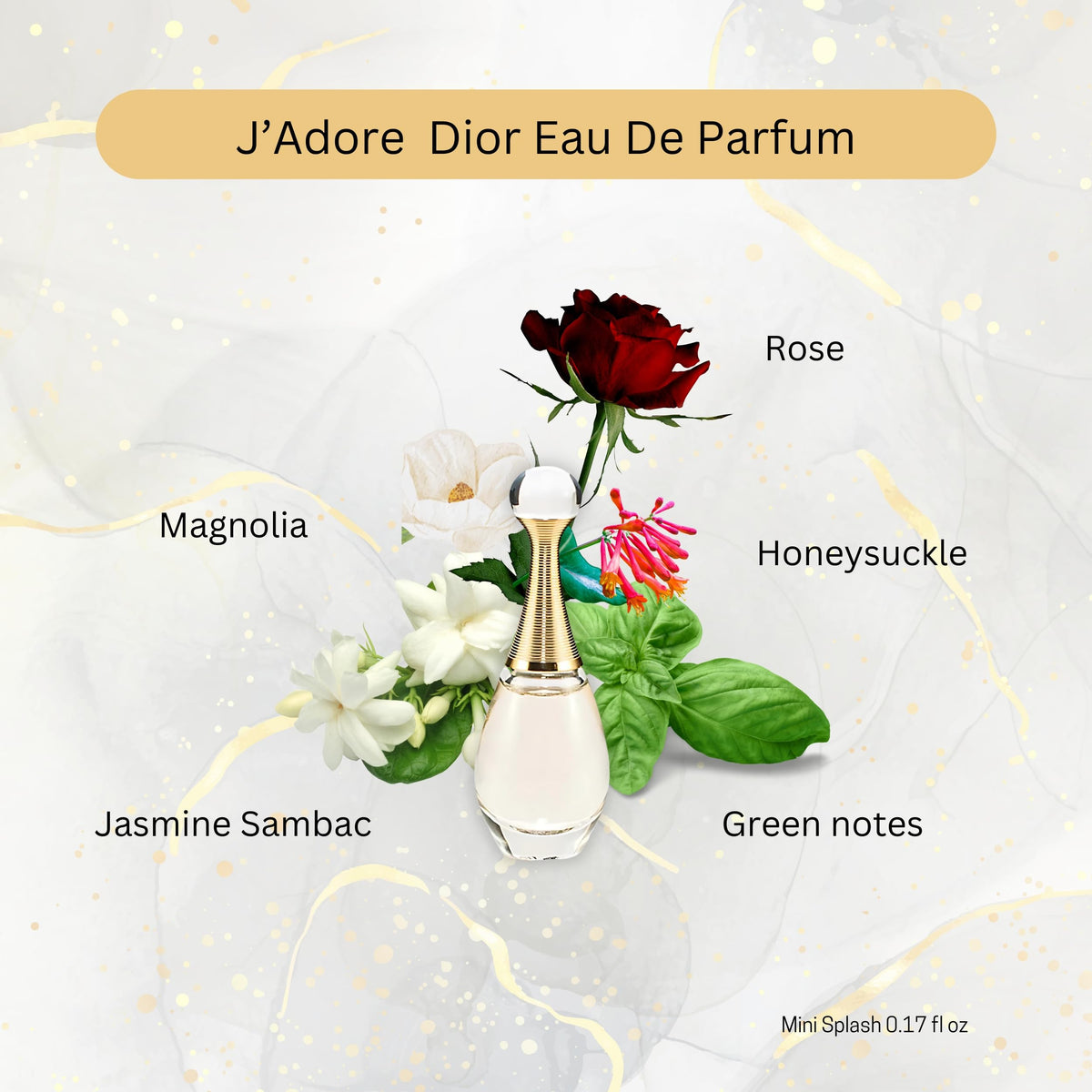 Dior J'adore mini body lotion scented and lightweight for hydration.