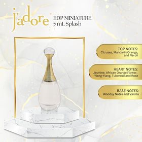 Dior J'adore mini bottle in handbag, travel-size convenience for daily wear