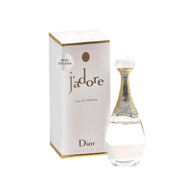 Dior J'adore mini splash cap close-up, hints luxury for on-the-go refinement