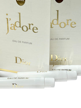 Travel-friendly Dior J adore sampler with compact mini vials for quick checks