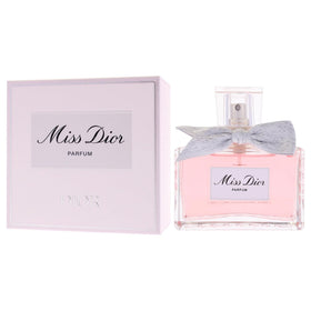 Dior Miss Dior amberwood base seen in a close bottle detail