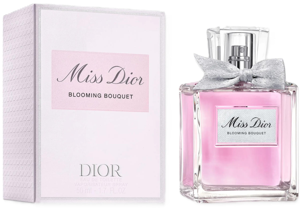 Dior Miss Dior Blooming Bouquet bottle cap closeup highlighting elegant design and fragrance.